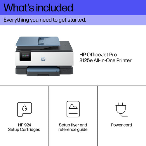 HP OfficeJet Pro 8125e All-in-One Printer Thermal inkjet A4 4800 x 1200 DPI 20 ppm Wi-Fi HP OfficeJet Pro 8125e All-in-One Printer Thermal inkjet A4 4800 x 1200 DPI 20 ppm Wi-Fi